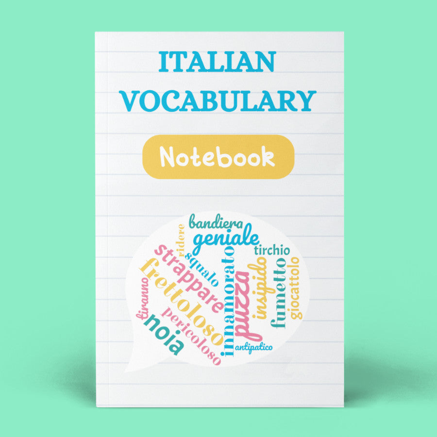 Notebook to keep new Italian words