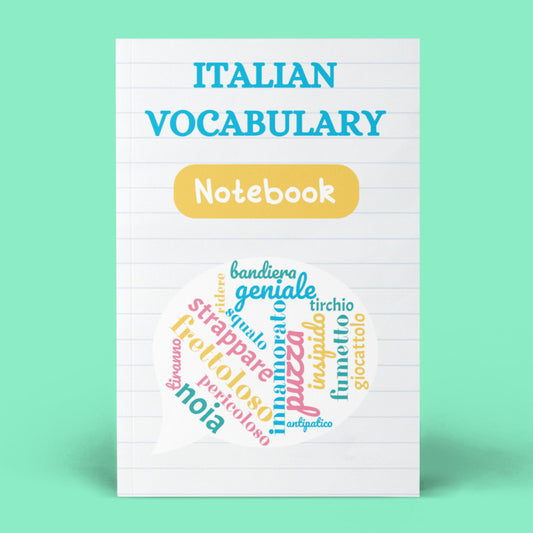 Notebook to keep new Italian words